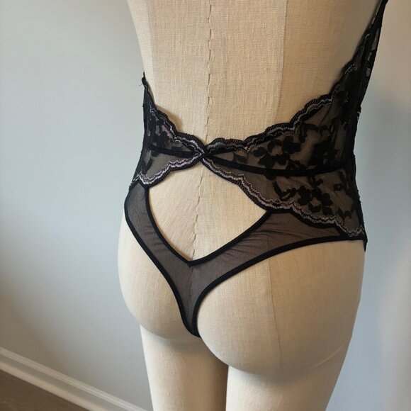 Victoria's Secret Black Lace Bodysuit Women's Lingerie - Picture 5 of 12